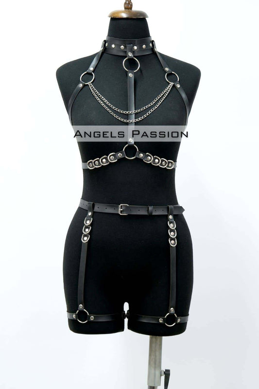 Fantasy Underwear Chained Erotic Harness Set