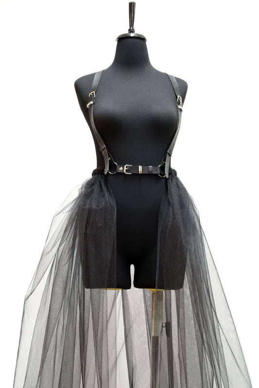 Long Tulle Harness Skirt