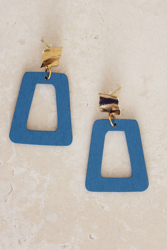 Linden Earrings - Blue