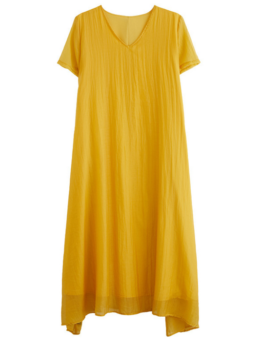 Just My Size V-neck A-line Dress