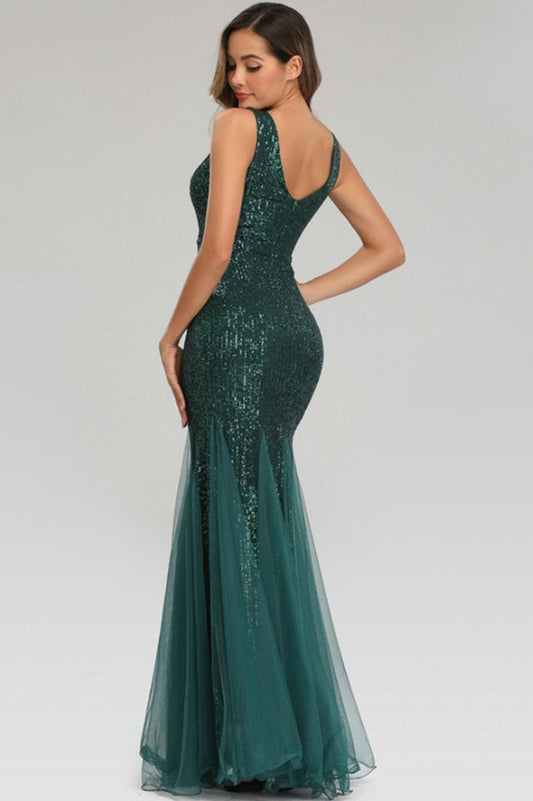 Adeline Sparkly Sequin Fishtail Gown