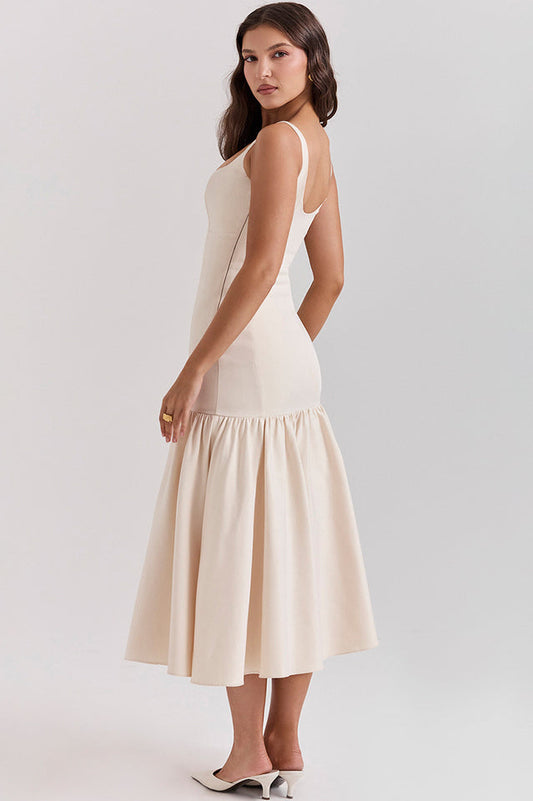 Amore Dropped Waist Midi Dress