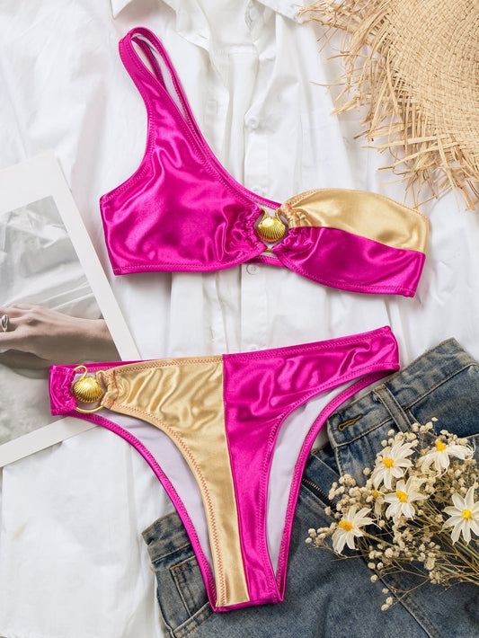 Refined High-Waist Bikini – Vintage Chic