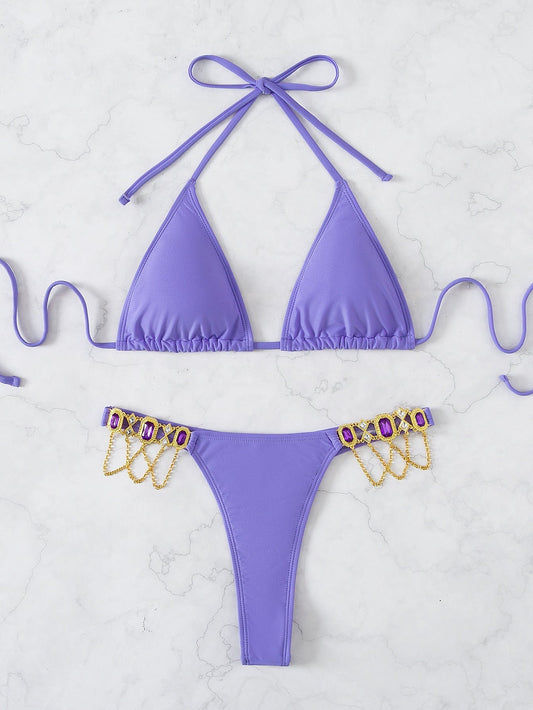 Luxe Swimsuit – Midnight Swim – Azure Tide