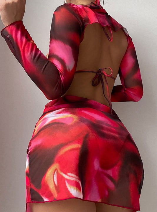 Boho Bikini – Satin Glow – Sunset Muse