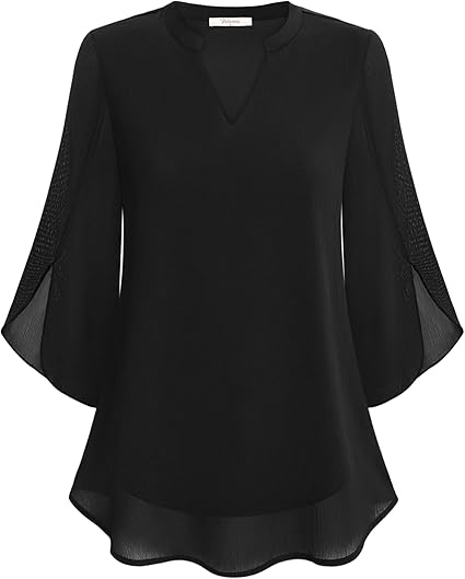 Leni™ - Elegant V-Neck Top