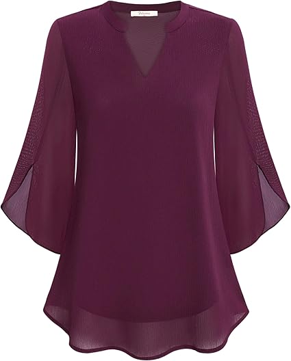 Leni™ - Elegant V-Neck Top