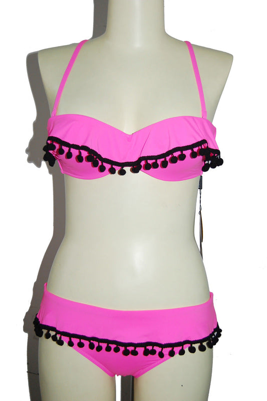 Romantic Cut-Out Bikini – Floral Dream – Azure Tide