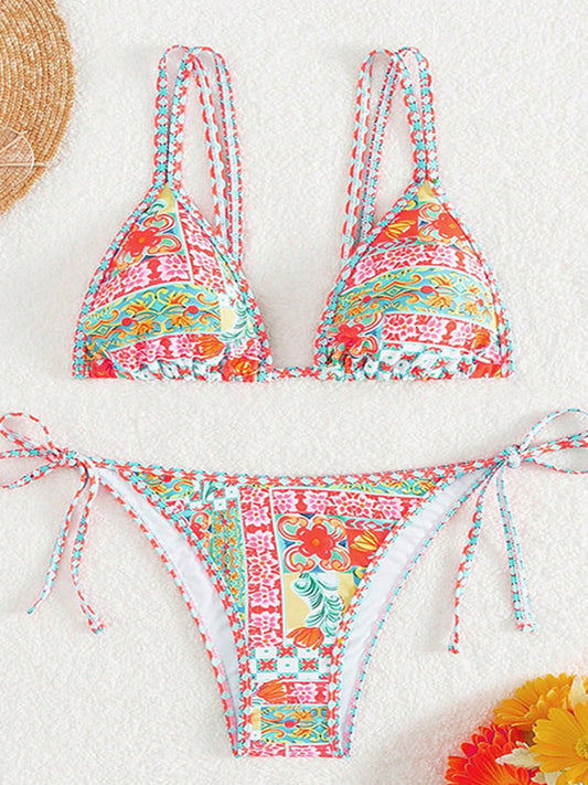 Minimalist Bikini – Halter Luxe – Sunset Muse