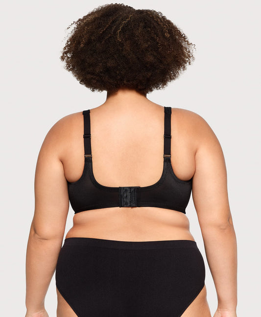 WonderWire Minimizer Bra Black