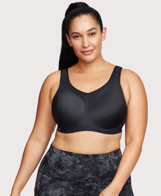High Impact Underwire Sports Bra Black
