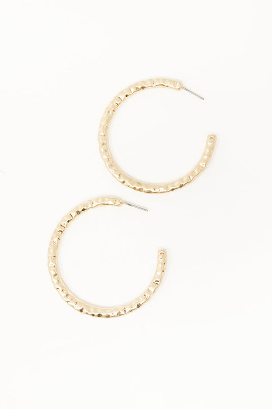 Luxe Texture Hoop Earrings