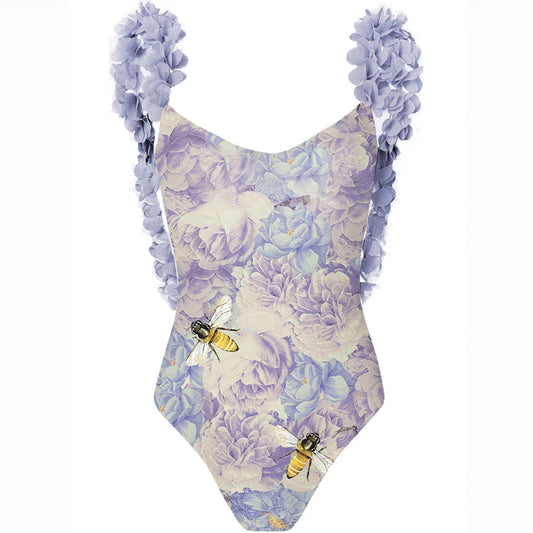 Sculpted High-Waist Bikini – Halter Luxe – Azure Tide