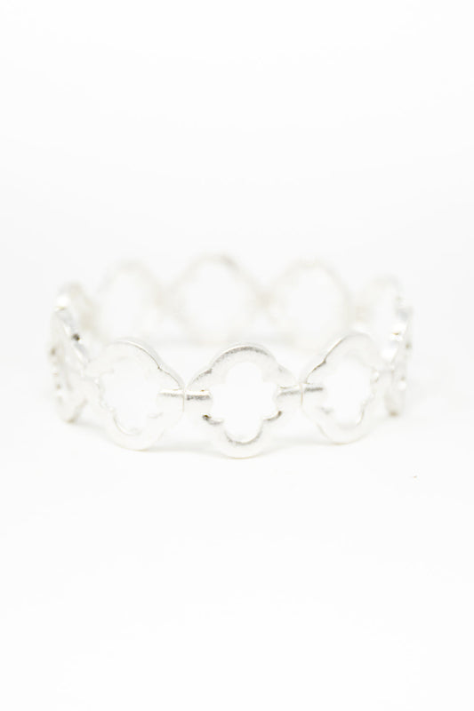Endless Clover Link Stretch Bracelet