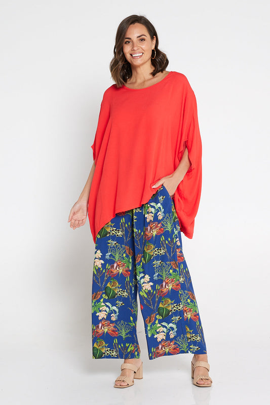 Kuala Lumpur Top - Bright Red
