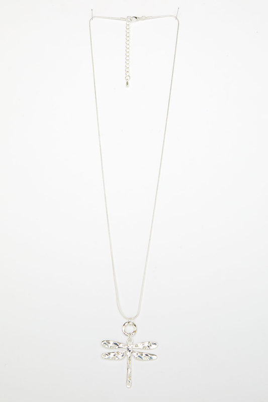 Dragonfly Necklace - Silver