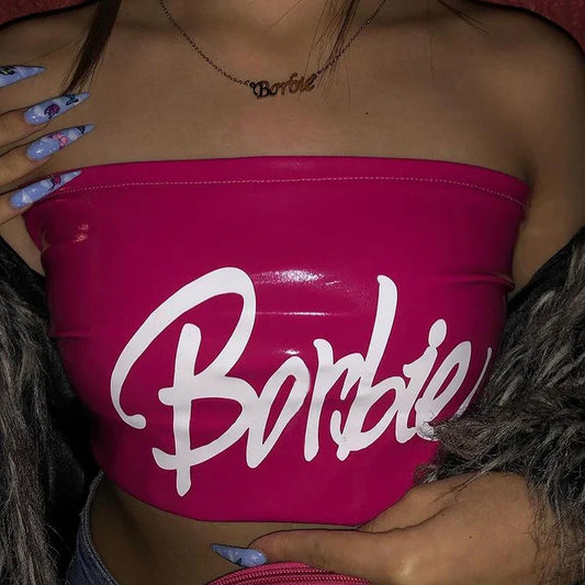 In A Doll World Bandeau Crop Top