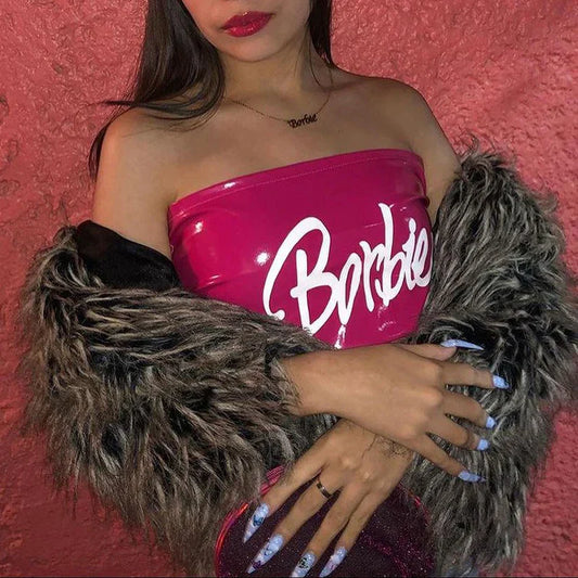 In A Doll World Bandeau Crop Top