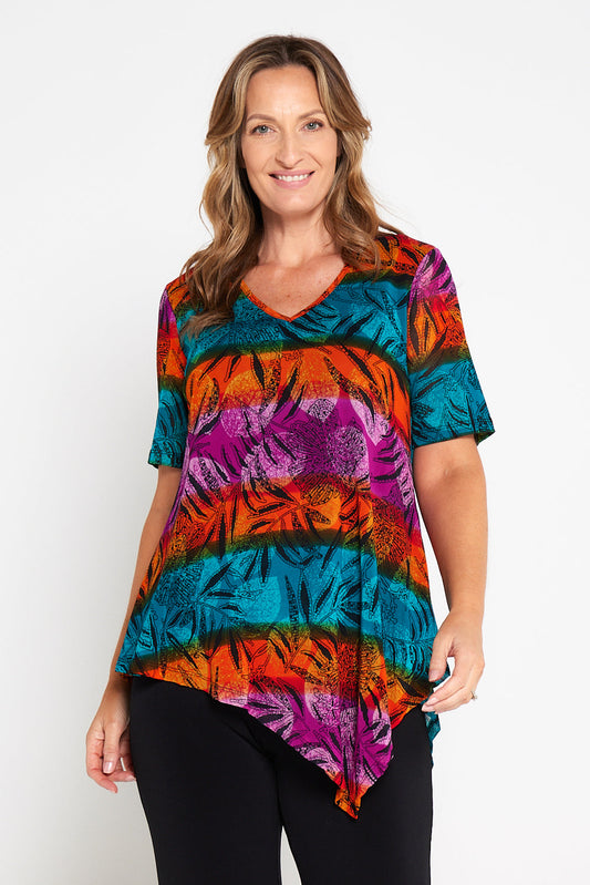 Jupiter Mesh Top - Bold Botanical