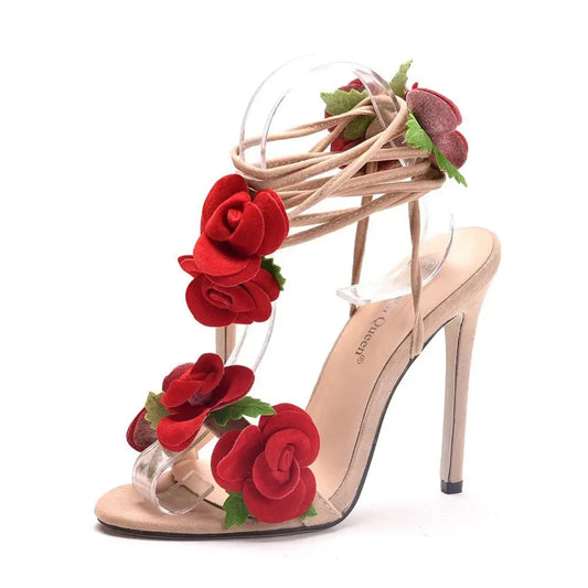 Laugh In Flower Pump Sandals