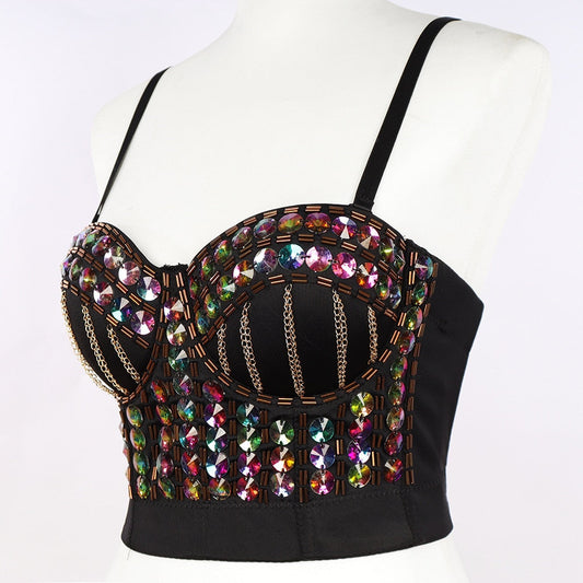 Glam Rock Style Crop Top