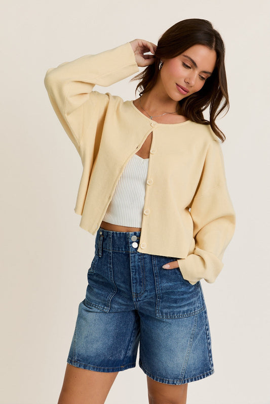 Round Neck Sweater - Butter