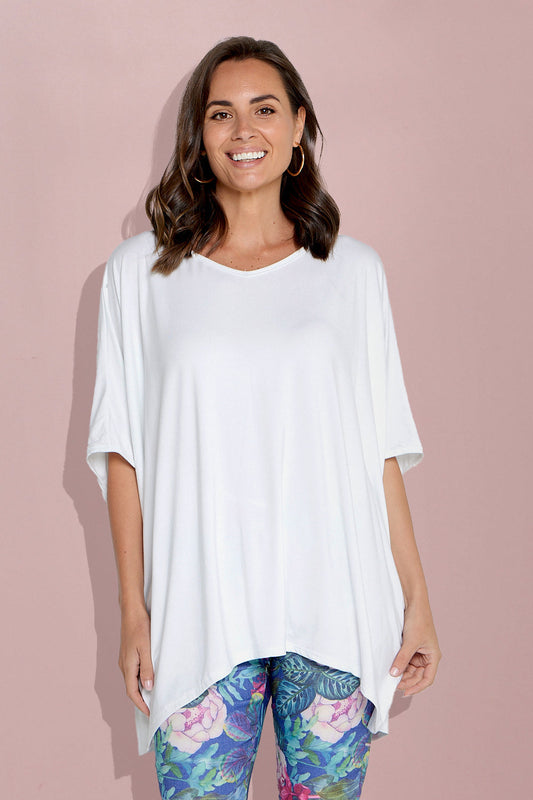 Alana Bamboo Top - White