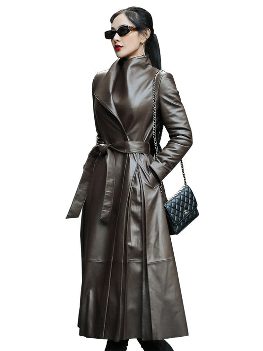 Longing For You Faux Leather Elegant Coat