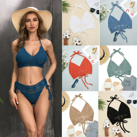 Glam Strappy Swimsuit – Tropical Bloom – Azure Tide