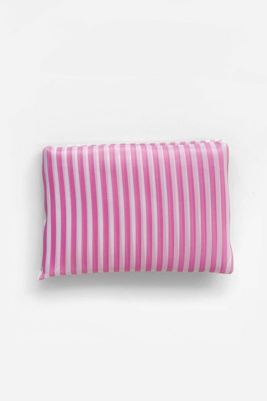 Large Reusable Shopping Bag - Pink Stripe