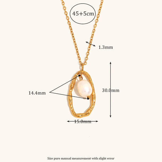 Dripping In Gold Pendant Necklace