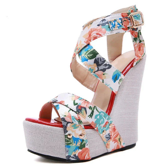 Just The Lonely Talking Wedges Sandals
