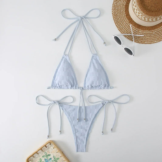 Bold Cut-Out Bikini – Sun-Kissed – Azure Tide