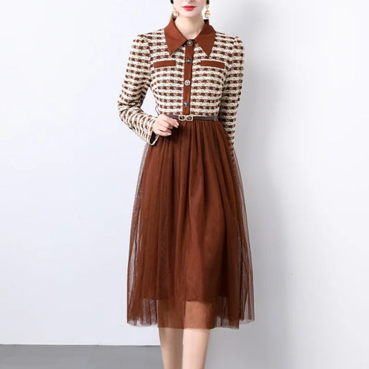 Joyful Autumn Midi Dress