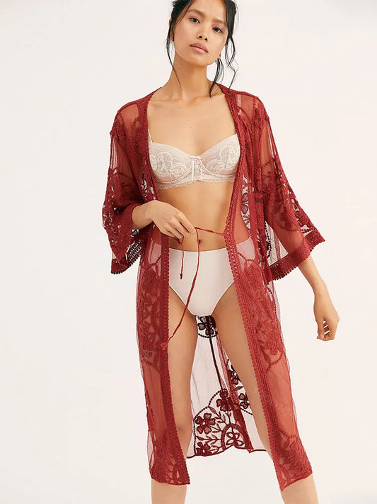 Sheer Lace Mesh Overlay