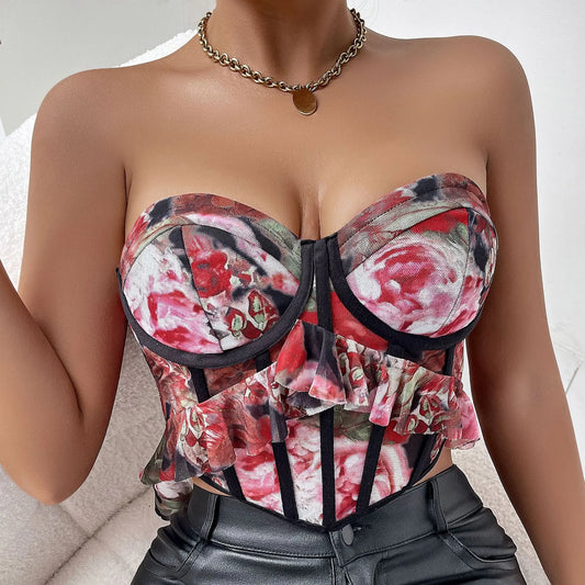 Elegance Like Frost Bustier