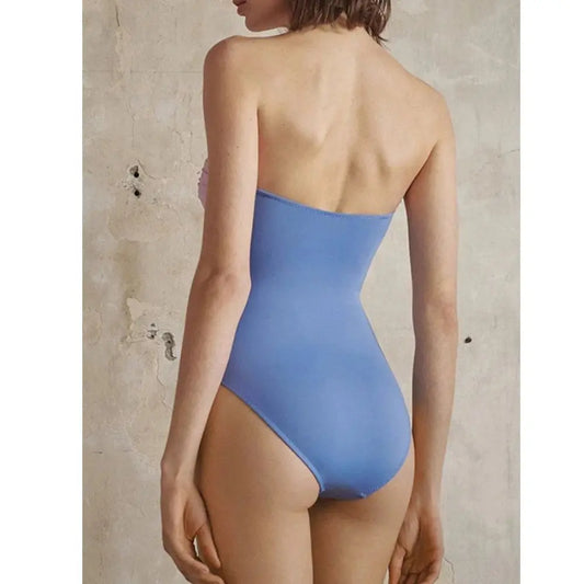 Minimalist Swimsuit – Golden Hour – Azure Tide