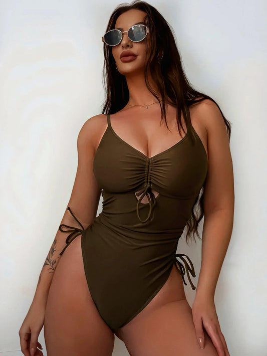 Dark Brown Swim Dress