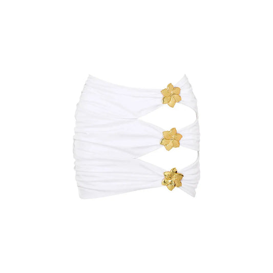 Cutout Halter Swim Dress