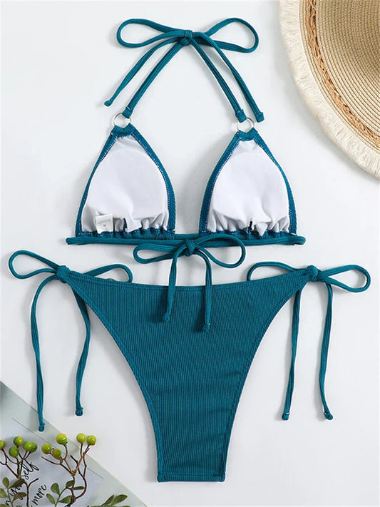 Boho Cut-Out Bikini – Ocean Escape – Sunset Muse