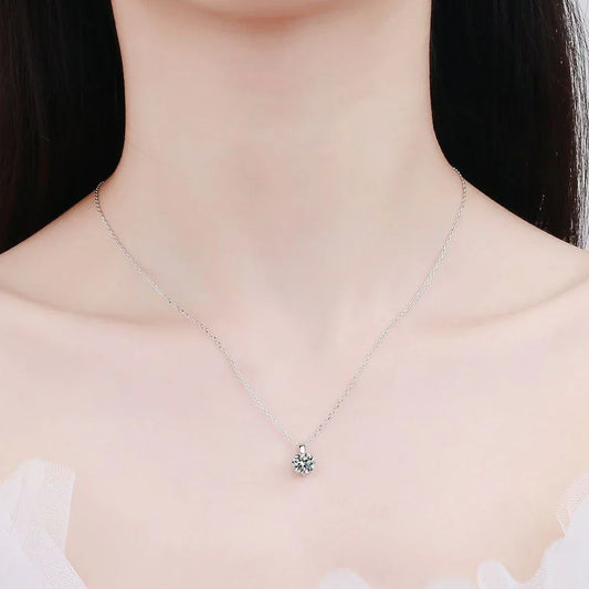 Starlight Nightfall Solitaire Necklace