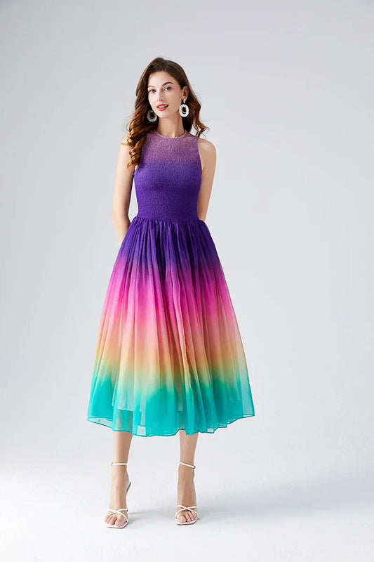 Golden Hour Harmony Midi Dress