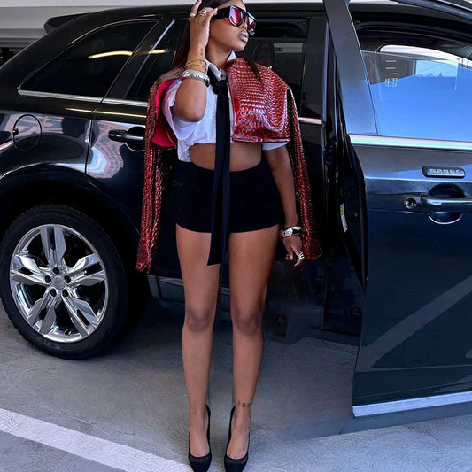 Standing In Flames Crop Jacket