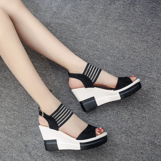 Walked Me Home Wedges Sandals