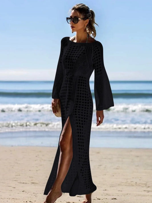 Solid Hollow Breezy Kaftan