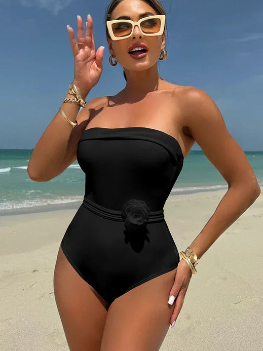 3D Floral Crochet Layer – Azure Tide