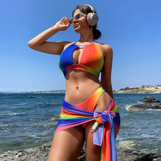 Rainbow Brazilian Boho Tunic