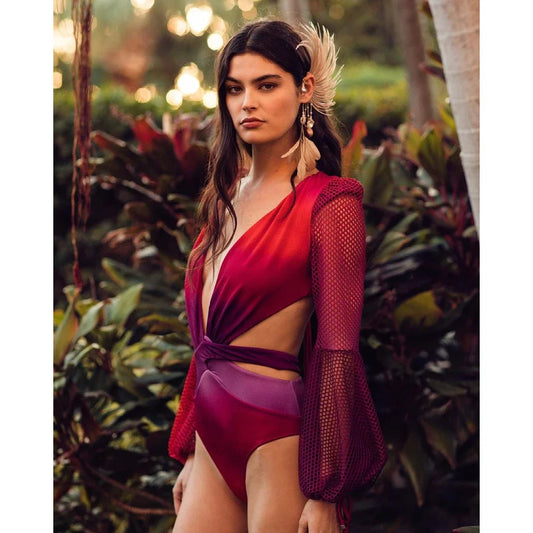 Sculpted High-Waist Bikini – Ocean Escape – Sunset Muse