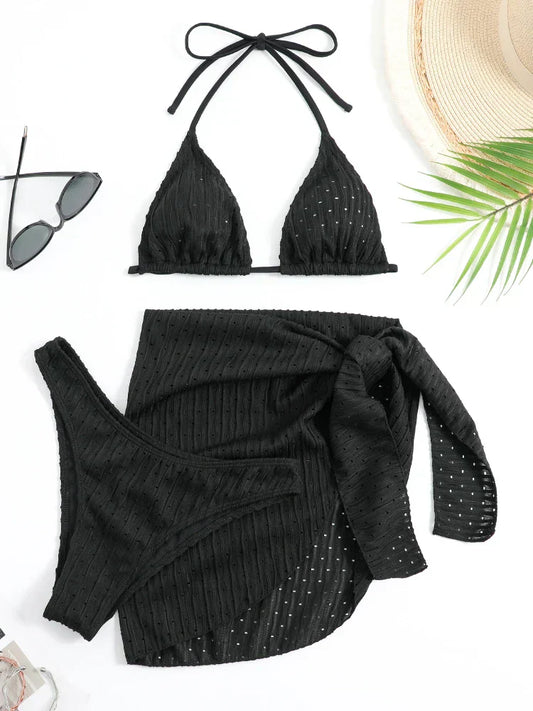 Bold Triangle Bikini – Ocean Escape – Coastal Bloom