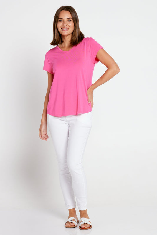 Bamboo Tee - Hot Pink